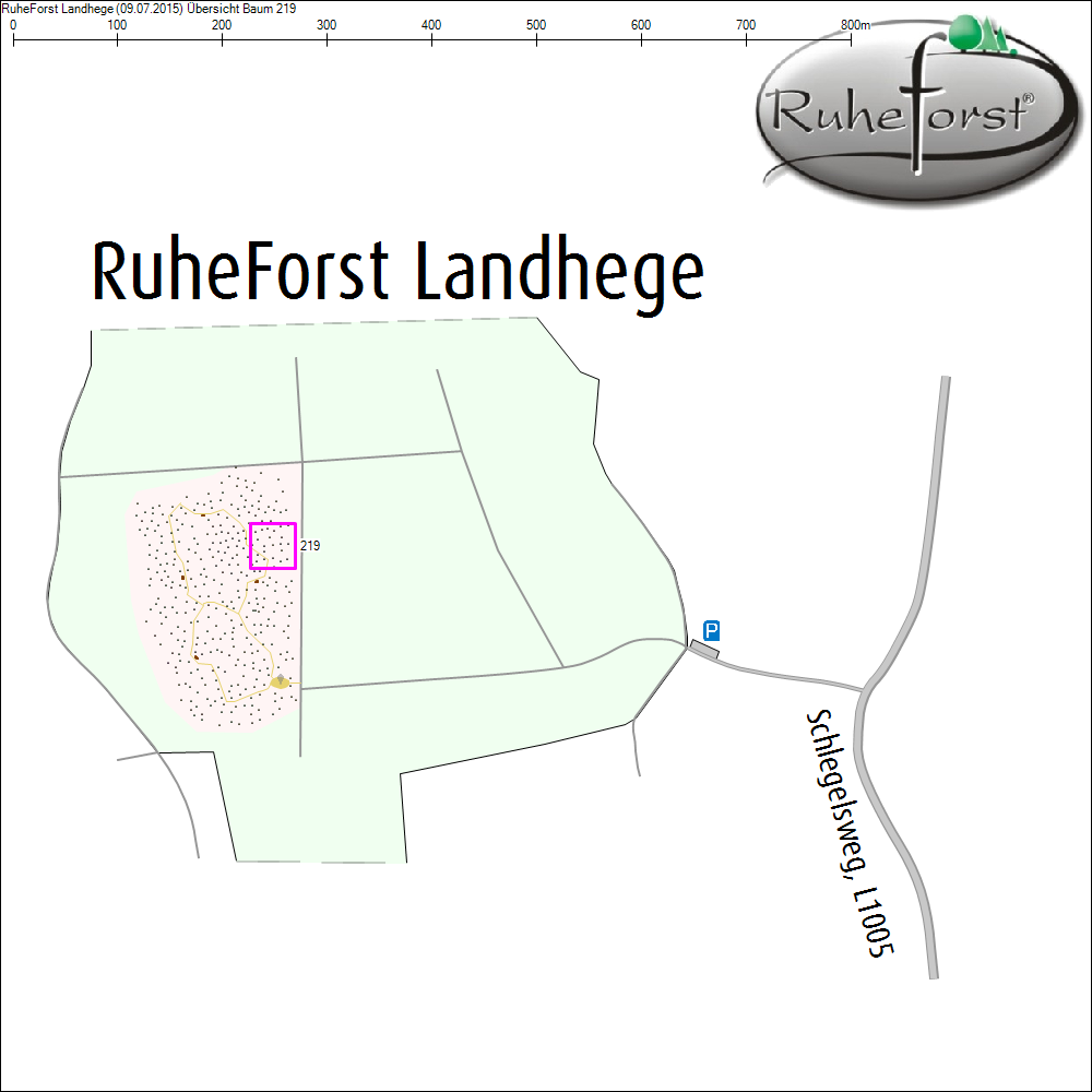 &Uuml;bersichtskarte zu Baum 219