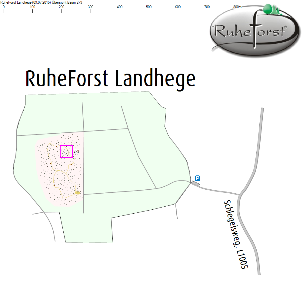 &Uuml;bersichtskarte zu Baum 279